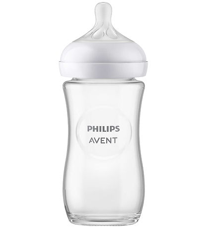 Philips Avent Feeding Bottle - Glass - Natural Response - 240 mL
