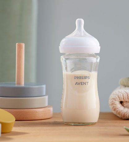 Philips Avent Feeding Bottle - Glass - Natural Response - 240 mL