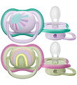 Philips Avent Sutter - 2-pak - Ultra Air - Grøn/Lilla m. Print Philips Avent Sutter - 2-pak - Ultra Air - Grøn/Lilla m. Print