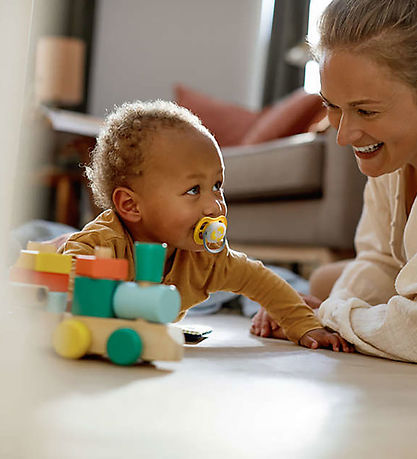 Philips Avent Sutter - 2-pak - Ultra Air - Hvid/Gul m. Print