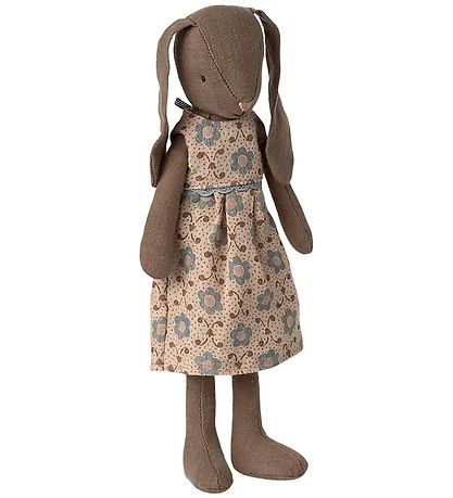 Lapin Maileg - Robe av. Fleurs - Taille 2 - Marron