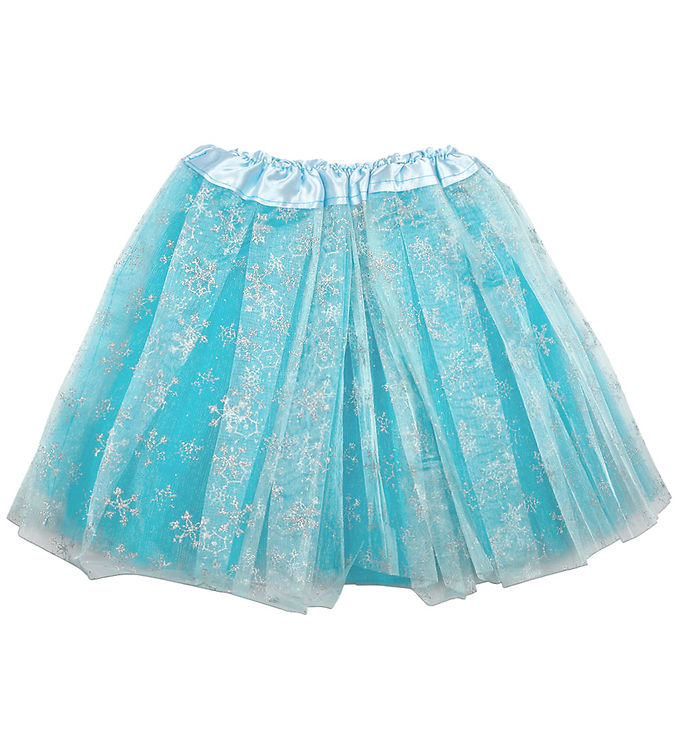 Molly & Rose Udklædning - Tylskørt - Blå Snefnug Glitter