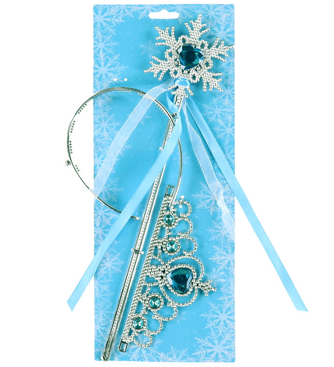 Molly & Rose Udklædning - Tryllestav/Diadem - Snefnug Blå