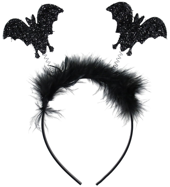 Molly & Rose Udklædning - Hårbøjle - Batman - Sort Glitter