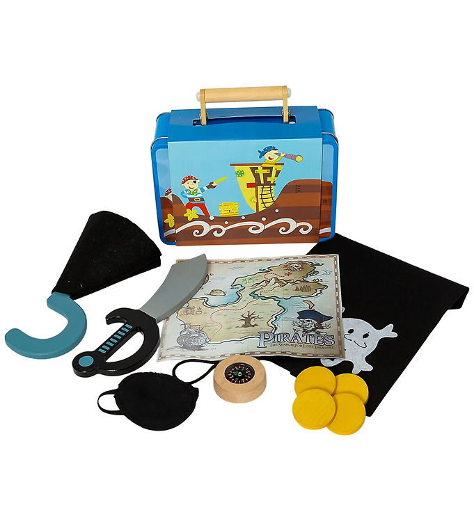 Molly & Rose Piratkuffert - Metal - Blå