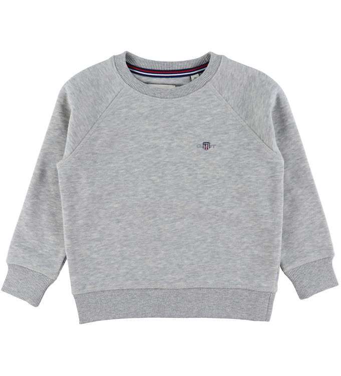 GANT Sweatshirt - Shield - Lysegråmeleret
