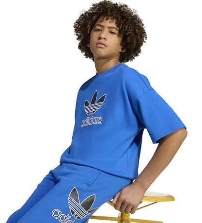 adidas Originals T-shirt - Trefoil - Blue