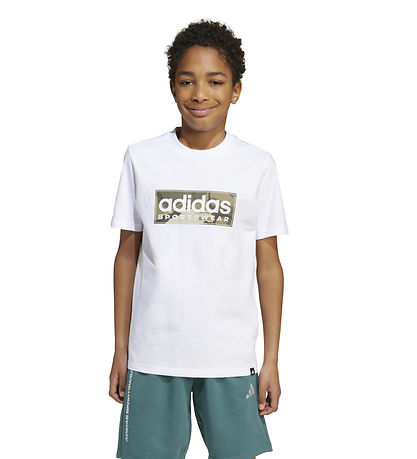 adidas Performance T-shirt - B Camo Lin - White