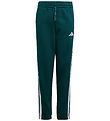 adidas Performance Sweatpants - J 3S FL PT 280 - AURIVY/WHITE adidas Performance Sweatpants - J 3S FL PT 280 - AURIVY/WHITE