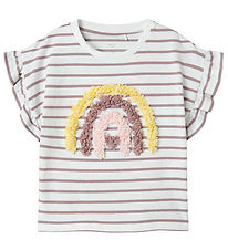 Name It T-shirt - NmfJadey - Bright White/Purple Dove Name It T-shirt - NmfJadey - Bright White/Purple Dove