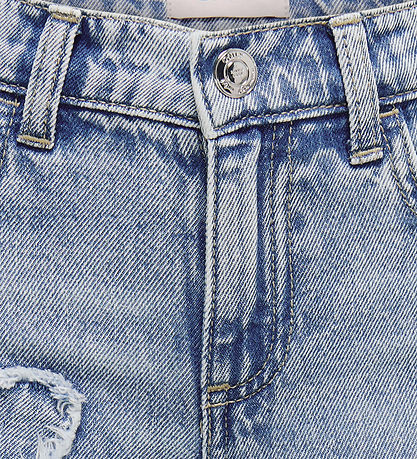 Kids Only Jeans - KogJenna - Wide - Light Blue w. Butterfly