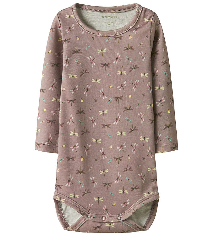 Name It Body Purple Dove Med Guldsmedeprint - Str. 0m 50cm