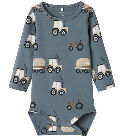 Name It Bodysuit l/s - NbmJamen - Blue Mirage
