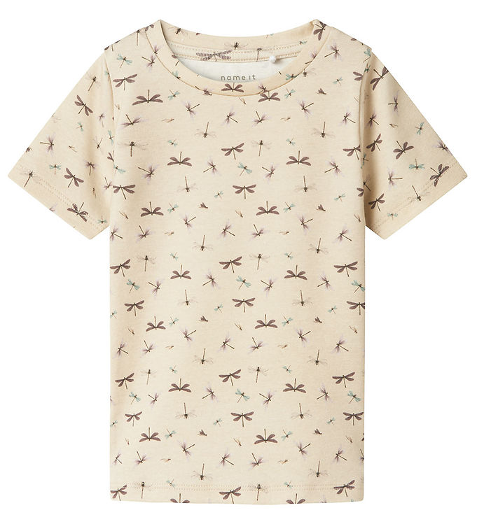 Name It T-shirt Summer Sand Med Guldsmedprint - Str. 2y 92cm