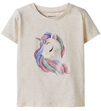 Name It T-shirt - NmfDarlingas - Peyote Melange Name It T-shirt - NmfDarlingas - Peyote Melange