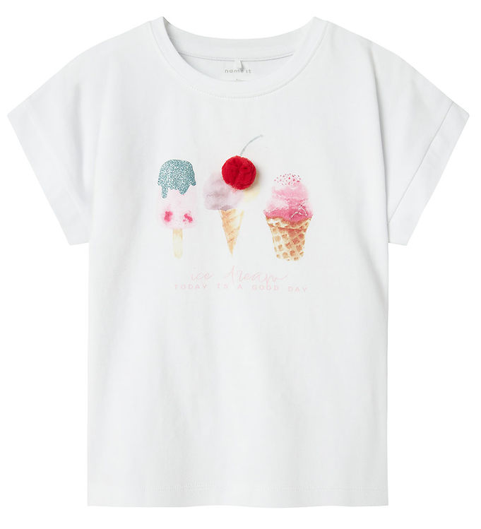 Name It NmfJosephina T-shirt - Bright White