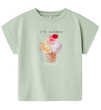 Name It T-shirt - NmfJosephina - Aqua Gray Name It T-shirt - NmfJosephina - Aqua Gray