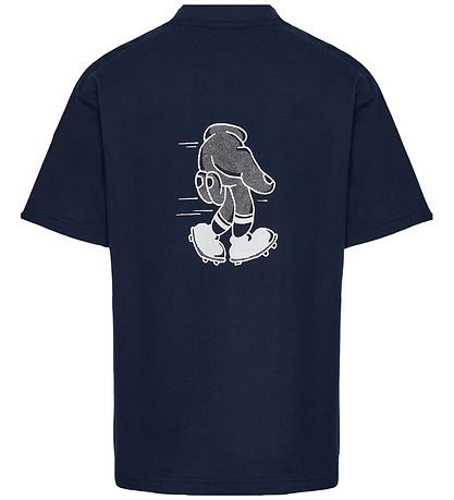Hummel T-shirt - hmlLoose - Dark Sapphire m. Print