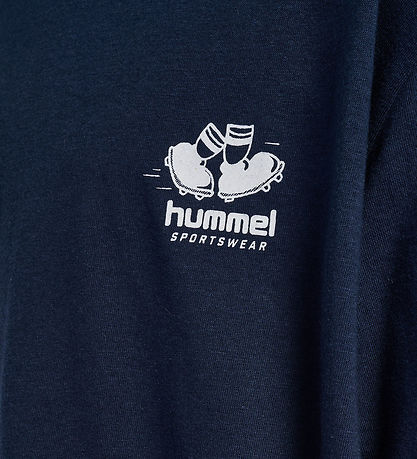 Hummel T-shirt - hmlLoose - Dark Sapphire m. Print
