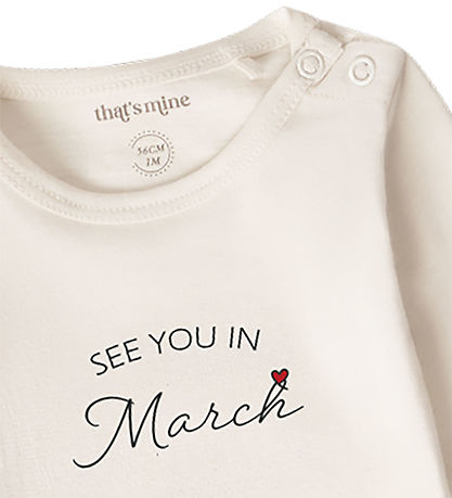 That's Mine Bodysuit l/s - See you in March