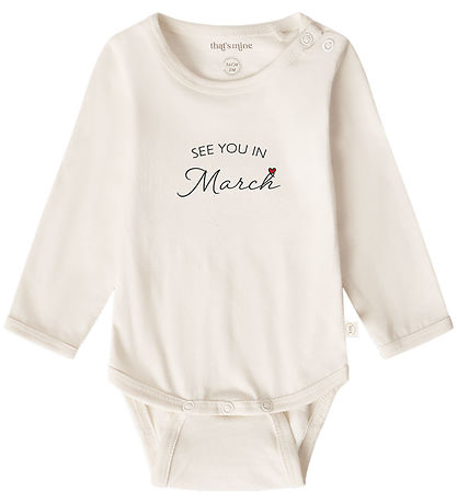 That's Mine Bodysuit l/s - See you in March