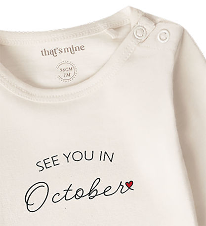 That's Mine Bodysuit l/s - See you in October