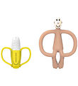 Matchstick Monkey Bideringe - 2-pak - Banana & Monkey - Pink Matchstick Monkey Bideringe - 2-pak - Banana & Monkey - Pink