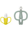 Matchstick Monkey Bideringe - 2-pak - Banana & Monkey - Grøn Matchstick Monkey Bideringe - 2-pak - Banana & Monkey - Grøn