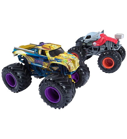 Monster Jam Truck - 1:64 - Marvel - 2-pak - Thanos vs Thor Monster Jam Truck - 1:64 - Marvel - 2-pak - Thanos vs Thor