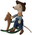 Maileg Mus - Cowboymus På Gyngehest - Lillebror Maileg Mus - Cowboymus På Gyngehest - Lillebror