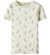 Lil Atelier T-shirt - NmfGayo - Coconut Milk/Forget Me Not Lil Atelier T-shirt - NmfGayo - Coconut Milk/Forget Me Not