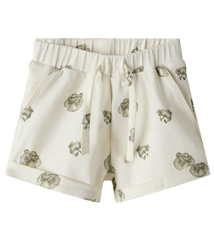 Lil' Atelier Shorts - NbmGayo - Coconut Milk/Frog
