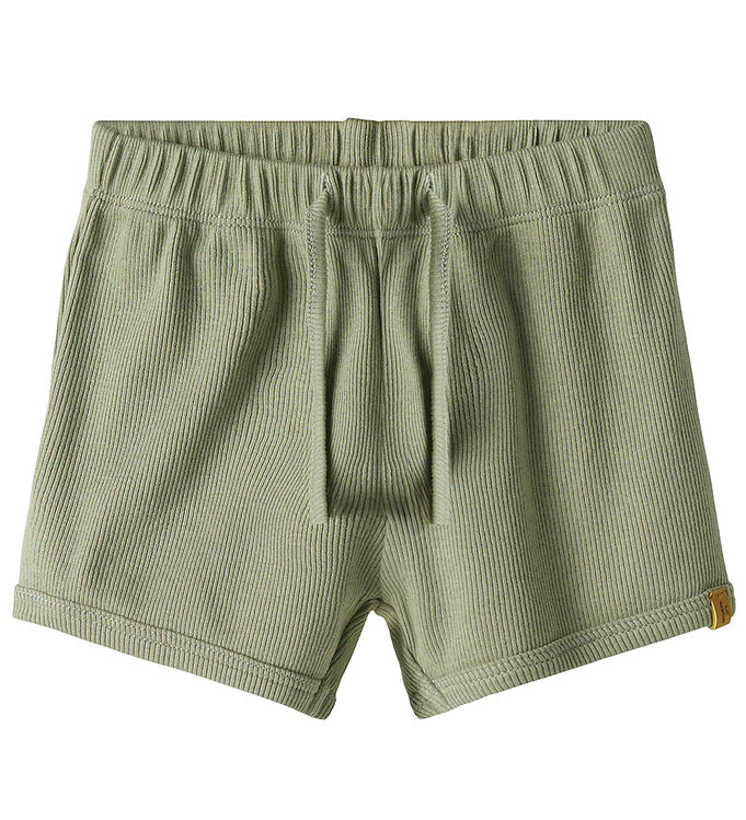 Lil' Atelier Shorts - Rib - NbmGago - Seagrass