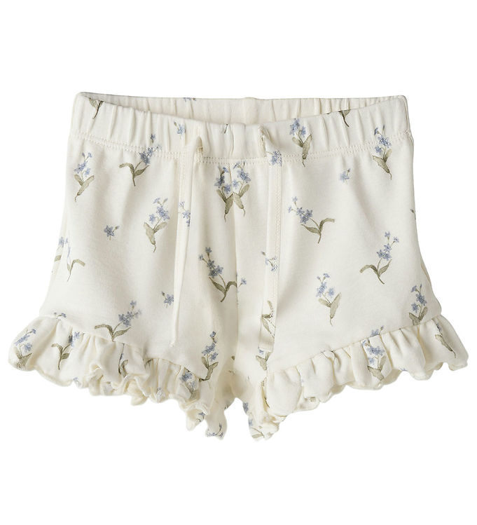 Lil' Atelier Shorts - NbfGayo - Coconut Milk/Forget Me Not