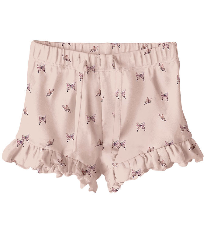 Lil' Atelier Shorts - NbfGayo - Peach Blush/Butterfly