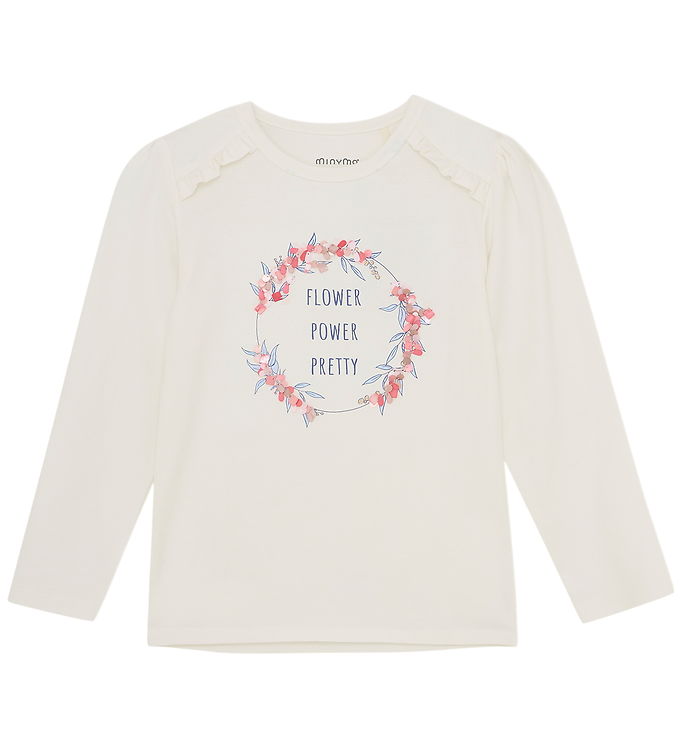 Minymo Bluse - Marshmallow White