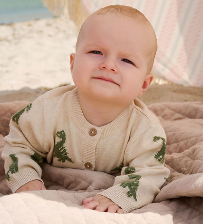 Minymo Cardigan - Strik - Light Beige Melange