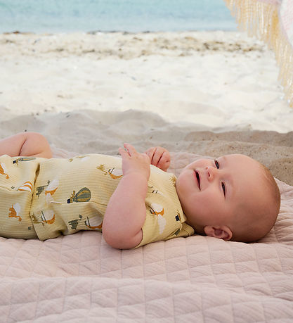 Minymo Shortssæt - Shorts/T-shirt - Rib - Parsnip