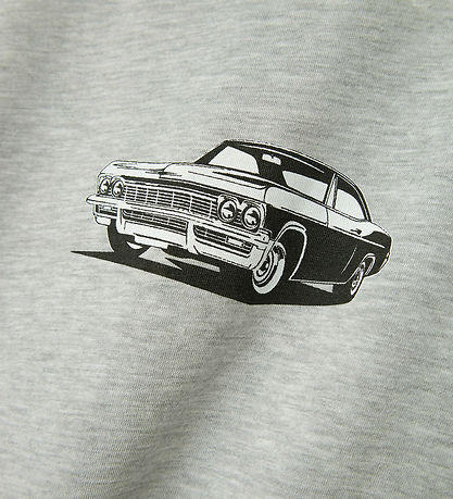 T-Shirt LMTD - NlmShostar - Marron Clair Chiné/Voiture