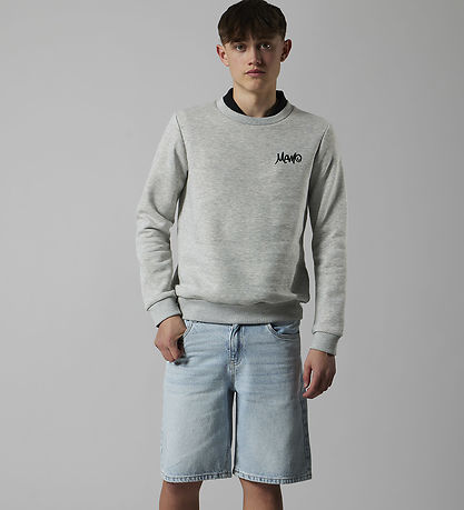 Sweat-shirt LMTD - NlmEddy - Marron Clair Chiné av. Imprimé
