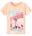 Name It T-shirt - NmmPfeodor - Peach Nectar m. Print Name It T-shirt - NmmPfeodor - Peach Nectar m. Print