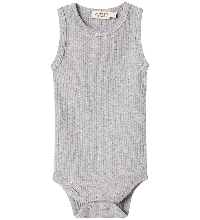 MarMar Rib Body u/æ Noos - Lysegråmeleret