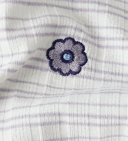 Name It Kjole - Rib - NmfFiona - Bright White/Stripes Name It Kjole - Rib - NmfFiona - Bright White/Stripes