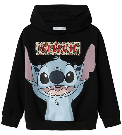 Name It Hættetrøje - NkfJixiri - Stitch - Sort Name It Hættetrøje - NkfJixiri - Stitch - Sort