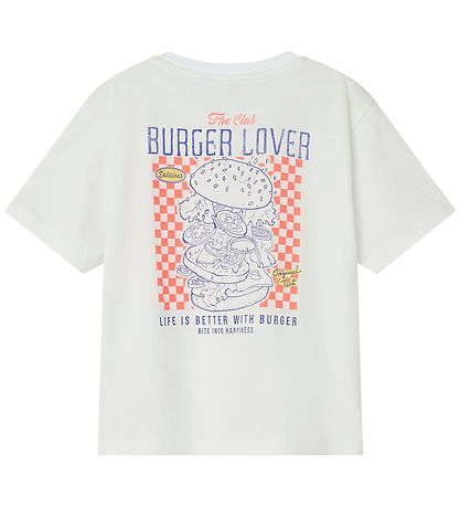 Name It T-shirt - NmmDartin - Bright White/Burger Lover