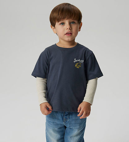 Name It T-shirt - NmmDartin - Ombre Blue/Breakfast Club Name It T-shirt - NmmDartin - Ombre Blue/Breakfast Club