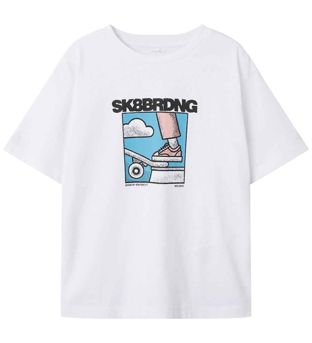 Name It T-Shirt - NkmSaldur - Bright White - Name It - 6 Jahre (116) - T-Shirts