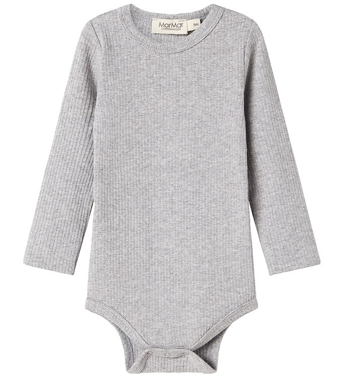MarMar Body l/æ - Rib - Modal - Noos - Lysegråmeleret billede