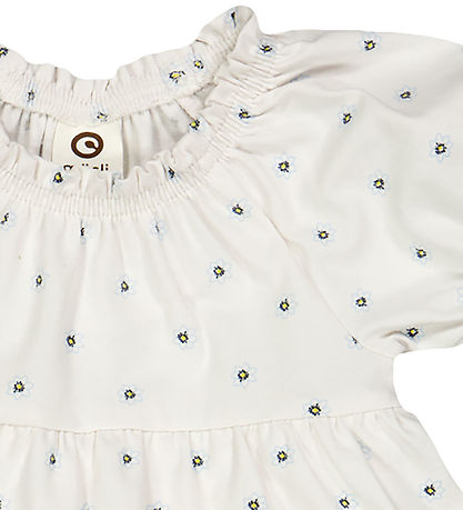 Müsli Bodysuit w. Skirt s/s - Daisy - Conditioner Cream/Corn/Bre