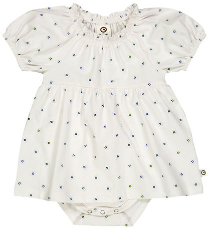 Müsli Bodysuit w. Skirt s/s - Daisy - Conditioner Cream/Corn/Bre